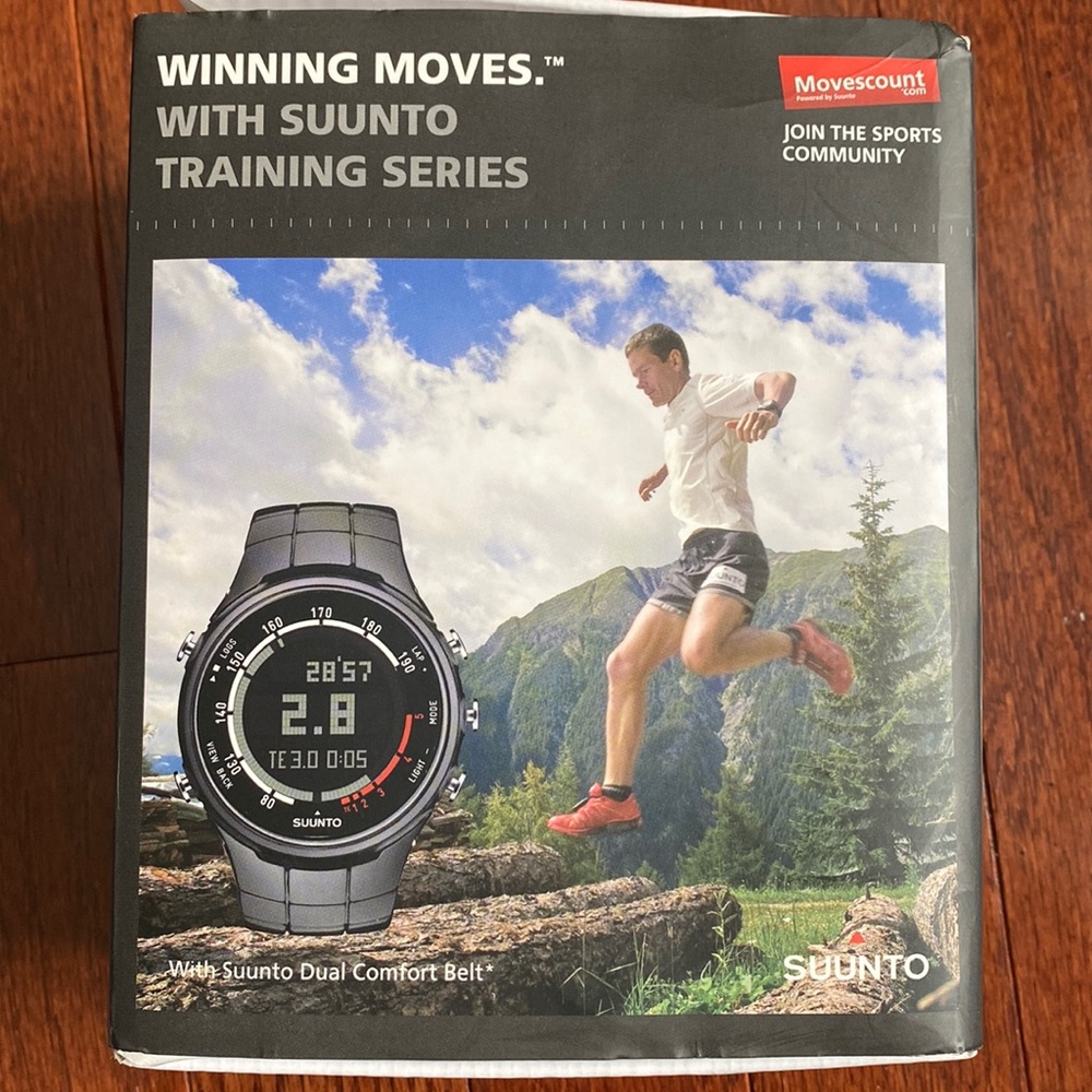 Suunto t3d Black Polished Wrist Band&Comfort Heart Rate Monitor Transmitter Belt